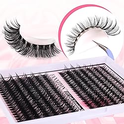 Cluster Lashes 280 pcs Lash Clusters D Volume