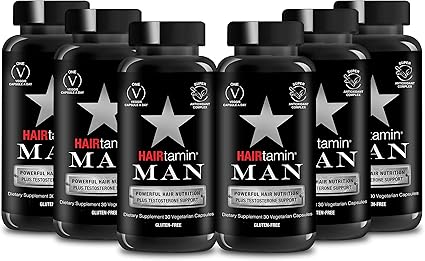 Amazon Com Hairtamin Man Hair Growth Vitamins Best Mens Biotin