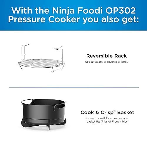 NINJA Foodi Cooker, Steamer Air w/TenderCrisp Technology