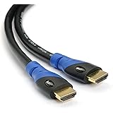 Aurum Cables Ultra Series HD14BB50FTNB-N 26 AWG  High Speed HDMI Cable CL3 Rated for In-wall Installation, Supports 3D, Ethernet and Audio Return (50-Feet, 1-Pack)