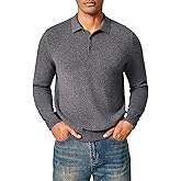 KVSS Men's Polo-Neck 100% Pure Cashmere Sweater, Business Casual Pullover Sweaters for Mens | Luxury from Inner Mongolia