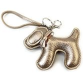 VersaKits Dog Keychains Leather Craft Soft and Adorable Puppy Bag Charm Accessory for Backpack Purse Strap