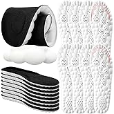 Skicuff 8 Pairs 4d Cloud Insoles for Men Women Soft Memory Foam Cushioning Insoles for 4d Sports Shoes Shock Absorption with Support for Foot Pain Relief(Women,US 6.5-9,Black)