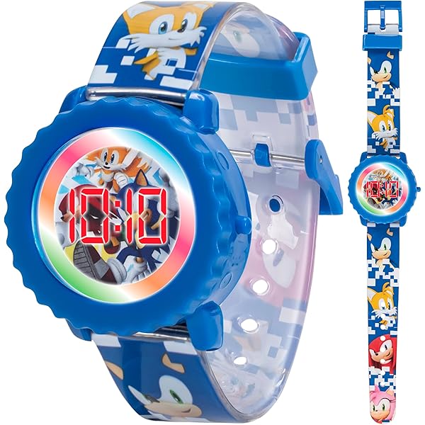 Amazon.com: Accutime Sonic The Hedgehog Kids' SNC4008