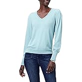 NIC+Zoe Womens Slub V-Neck Sweater