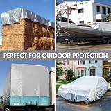 SHANNA 3x5 m Tarpaulin Waterproof Heavy Duty 180 GSM PE with Grommets view 7