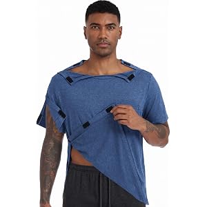 DRYXOVIS Shoulder Surgery Recovery Shirts for Men