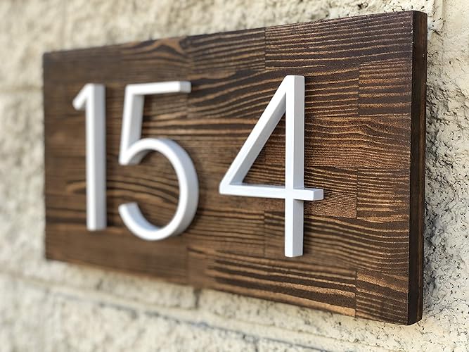 House Number Plaque House Number Sign Horizontal, Street