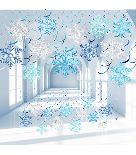 4 Grands Flocons De Neige Irisés 3D à Suspendre - 40 Cm Dépliés - Holographiques Réutilisables - Décoration Noël, Mariage, Fête