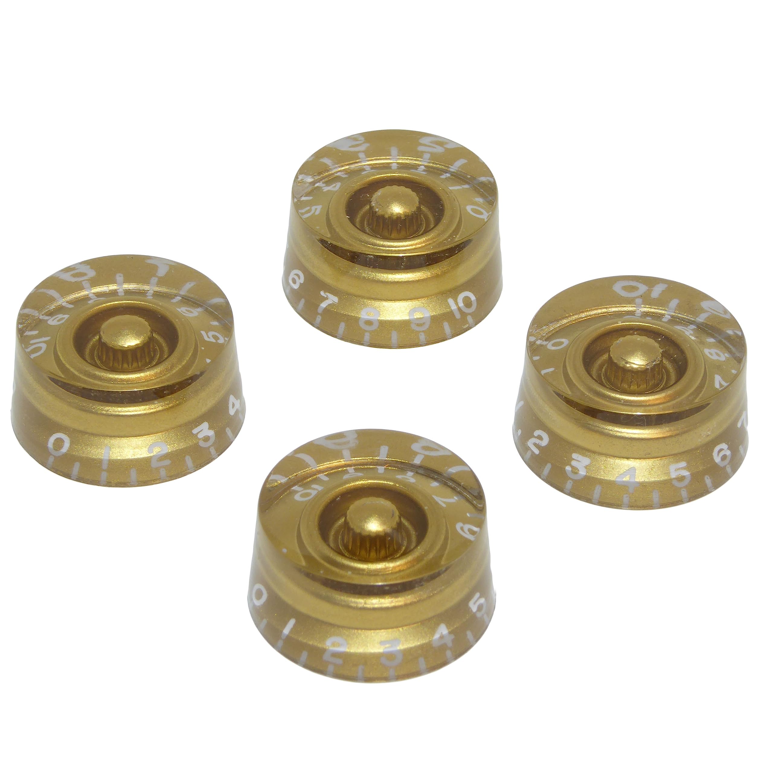 Black Dog Music Set of 4 Gold LP Style Guitar Control Knobs Volume Tone for Epiphone Les Paul Style Electric Guitar