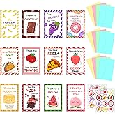 Auch Funny Cute Thank You Cards Bulk 24 Pack with Envelopes & Stickers, Appreciation Cards for Teachers Kids Employees, Gratitude Thank You Notes for School & Office