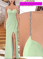 VFSHOW Womens 2025 Sparkly Formal Prom Maxi Dresses
