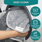 The Happy Dog Company 100% Waterproof Fleece Dog Blanket 100x120cm Grey view 4