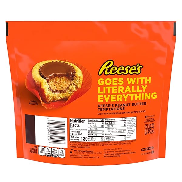 REESE’S MINIATURES MILK CHOCOLATE PEANUT BUTTER CUPS, CANDY FAMILY PACK, 17.6 OZ