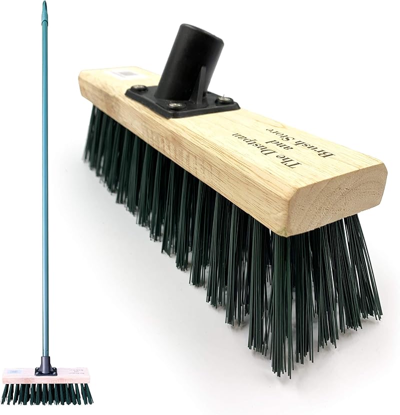 TDBS 11.5" Sweeping Brush Outdoor Broom with 120cm Metal Handle