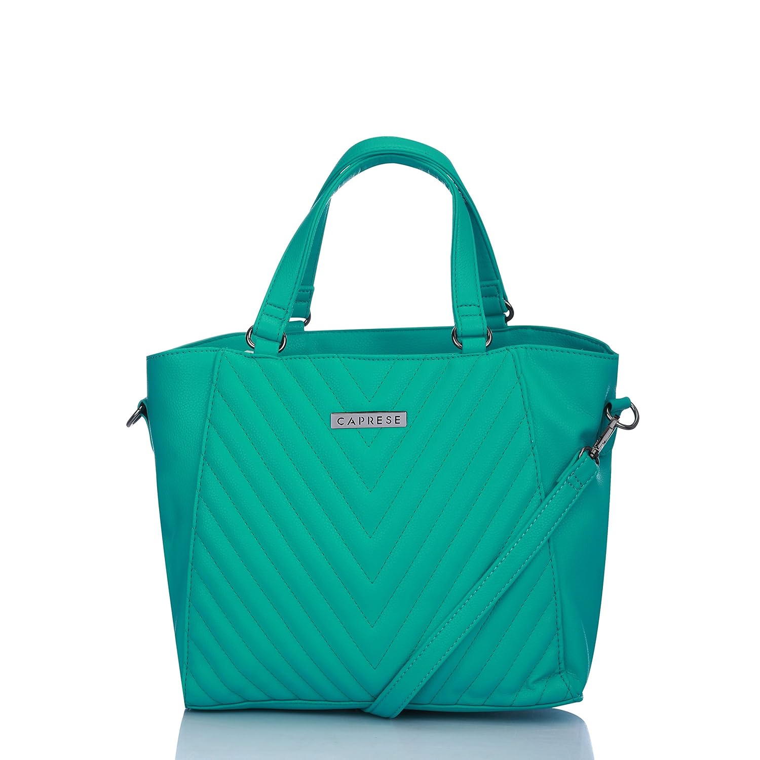 caprese women's satchel (aqua)