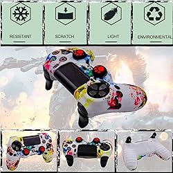 Silicone Skin for Ps4 Controller, 2pcs Anti-Slip