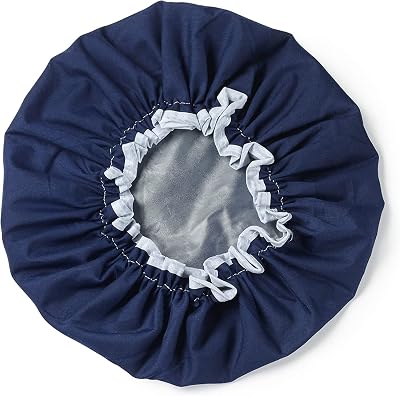 Manicare Luxury Shower Cap Blue Waterproof Reusable Hair Cap