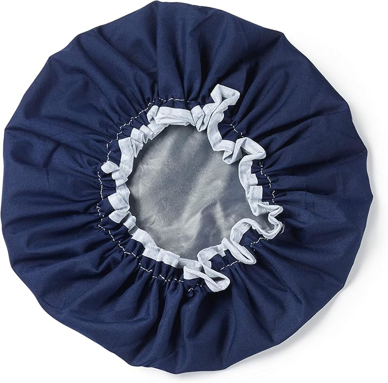 Manicare Luxury Shower Cap Blue Waterproof Reusable Hair Cap