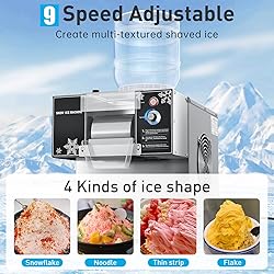 Fajiduo Snowflake Ice Machine, 176 LBS/24H