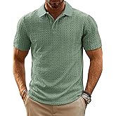 PJ PAUL JONES Mens Polo Shirts Short Sleeve Casual Collared Summer Vacation Shirts Golf Polo Shirts