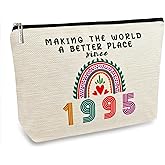 ancpeany 30th Birthday Gifts for Her Makeup Bags, 30th Birthday Decorations for Women, 1995 Anniversary 30 Year Old Gift Ideas for Wife, Sister, Best Friend Female, Mothers Day Cosmetic Travel Bag