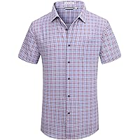 Amazon.com: Mens Casual Button Down Shirts Wrinkle Free 4-Way