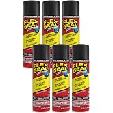 Flex Seal Spray Rubber Sealant Coating, 14-oz, Black (6 Pack)
