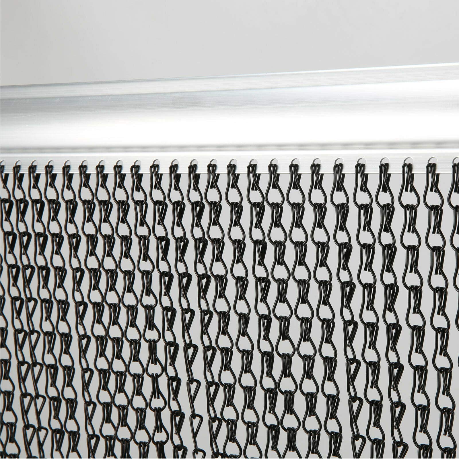 Buy Voilamart Black Aluminium Chain Link Curtain Fly Screen Strip