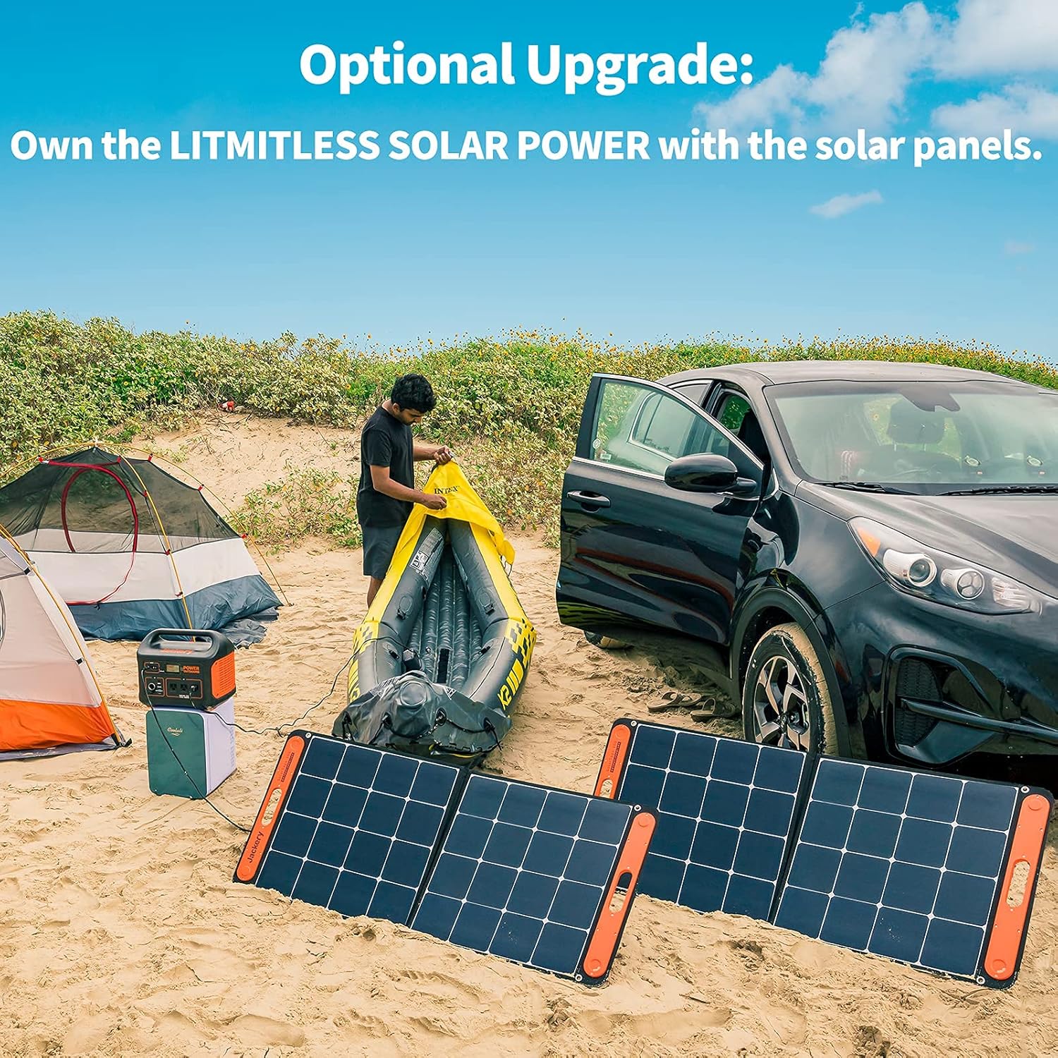 Amazon Com Jackery Portable Power Station Explorer 1000 1002wh Solar Generator Solar Panel Optional With 3x110v 1000w Ac Outlets Solar Mobile Lithium Battery Pack For Outdoor Rv Van Camping Emergency Garden Outdoor