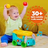 Bright Starts Pop & Roll Safari Bus Ball Play Toy Elephant Popper Baby Toy 6m+ view 4
