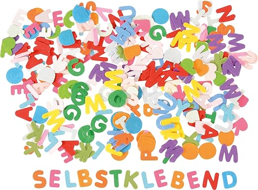 EDUPLAY 210255 Filzbuchstaben, 300 Stück, 3 cm
