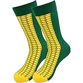 Real Sic Fun Socks for Men and Women - Cozy Cotton Dress Socks with Colorful Designs - Cool, Casual, Botanical Patterned