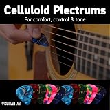 Guitar Lab Guitar Picks Gift Tin 18pc Celluloid Plectrums Heavy Med Light view 6