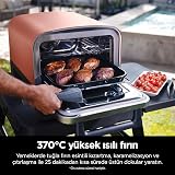 Ninja Woodfire 8-in-1 Electric Pizza Oven Rotisserie Smoker BBQ Dark Orange view 8