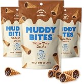 P&amp;V Milk Chocolate Waffle Cone Snacks &ndash; 2.33oz Pouch (Pack of 3) | Crunchy Waffle Cone Bites Coated in Smooth Milk Chocolate | Perfect Snack for On-the-Go &amp; Chocolate Lovers (milk chocolate)