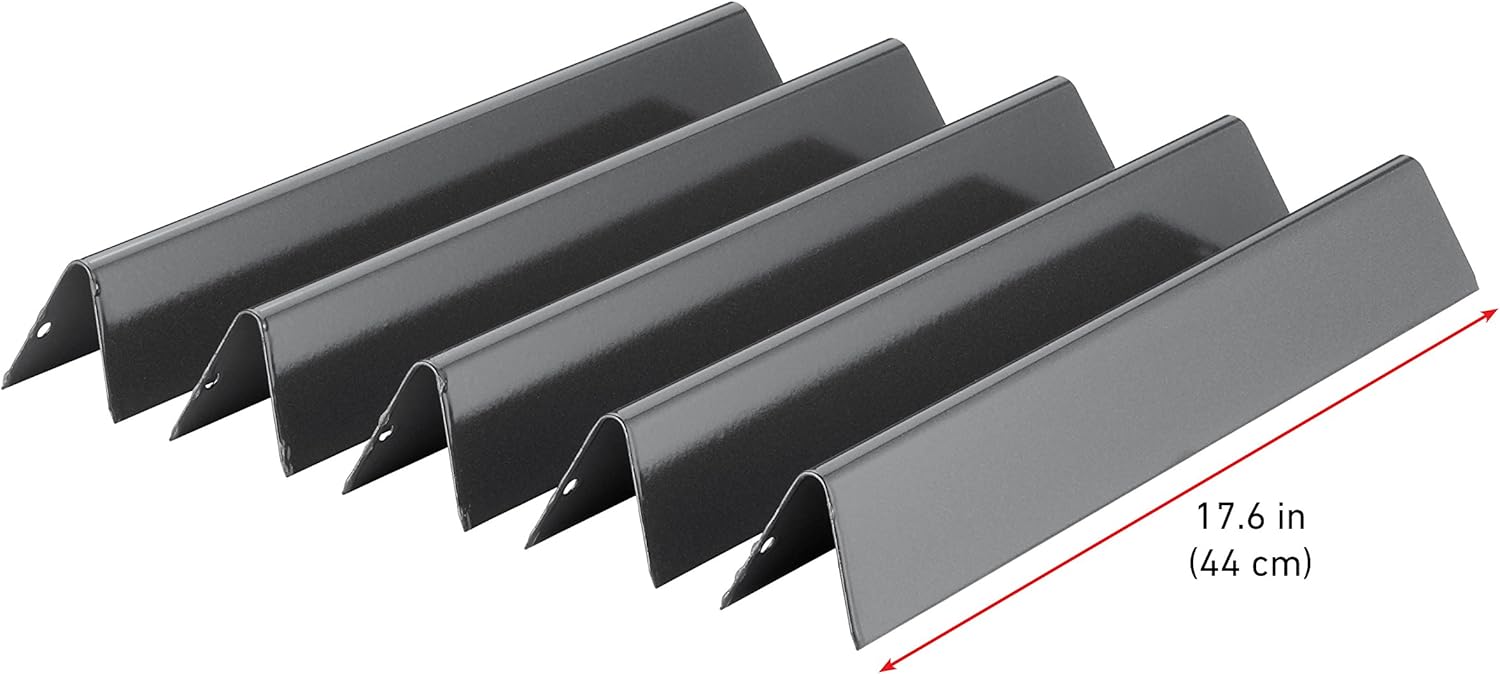 Weber 7621 Gas Grill Porcelain Enameled Flavorizer Bar Set for 300 Series Gas Grills (17.6 x 2.3 x 2.2), Gray : Garden & Outdoor