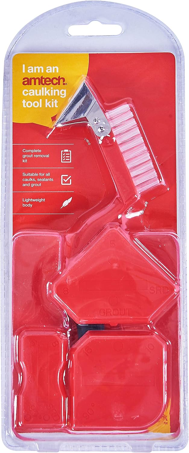 Amtech H2140 Caulking tool kit, Black & Red - Image 4