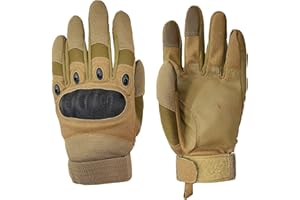 Sutekus Tactical Gloves Hard Knuckle Gloves with Touchscreen Fingers Hand Gear for Hiking, Camping, Hunting, Combat, Shooting, Cycling, Motorcycle