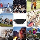 MAXTOP Large Bumbag Waist Fanny Pack Running Belt with Headphone Port Black view 6