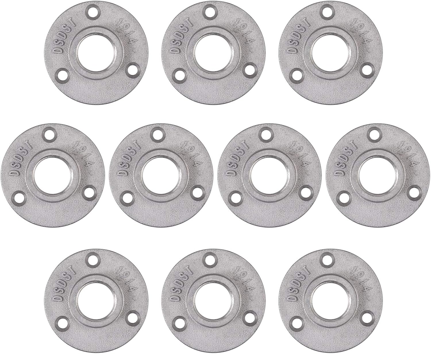 Set con rubinetto da esterni da 1/2''con doppia valvola di ritegno e staffa a flangia da parete, per tubo di plastica da 15 mm o tubo di rame da 15 mm