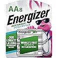Energizer NH15BP-8 Rechargeable AA Batteries, 2300 mAh, Pre-Charged, 8 count (Recharge Power Plus)