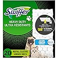 Swiffer Sweeper Pet Heavy Duty Dry Multi-Surface Cloth Refills for Floor Sweeping and Cleaning, Febreze Freshness, 20 Count
