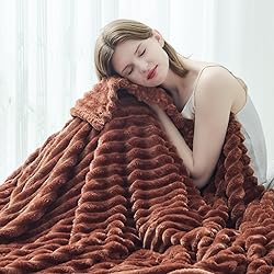 NEWCOSPLAY Super Soft King Blanket Coffee Premium