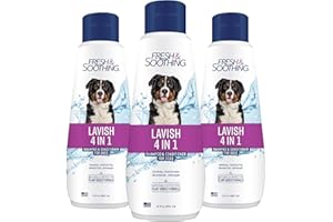 Naturel Promise Fresh & Soothing Lavish 4-in-1 Shampoo + Conditioner for Pets, 22oz (Pack of 3)