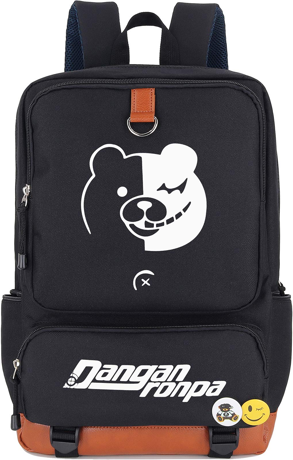 Roffatide Anime Backpack for Danganronpa Luminous Backpack for Boys Men Cosplay Monokuma Laptop Bag College School Bag Ideal for Christmas