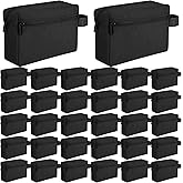 Paterr 32 Pcs Travel Toiletry Bag for Men Women Large Water Resistant Shaving Bag Hanging Cosmetic Bag Makeup Travel Pouch Foldable Toiletry Organizer with Divider Handle for Toiletries Accessories