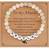 AHAETH Abuela Gifts Bracelet for Women from Grandchildren Best Grandma In Spanish Mothers Ideas Birthday for New Abuela Bracelet