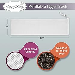 Happy Wings Refillable Nyjer/Thistle Empty Sock