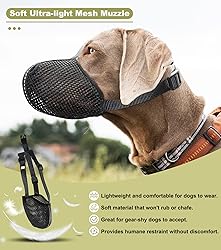 Soft Mesh Dog Muzzle for Small Medium Large